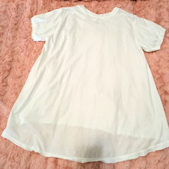 Free People FP Movement Leg Day Tee In White, Oversized XS - Picture 7 of 12